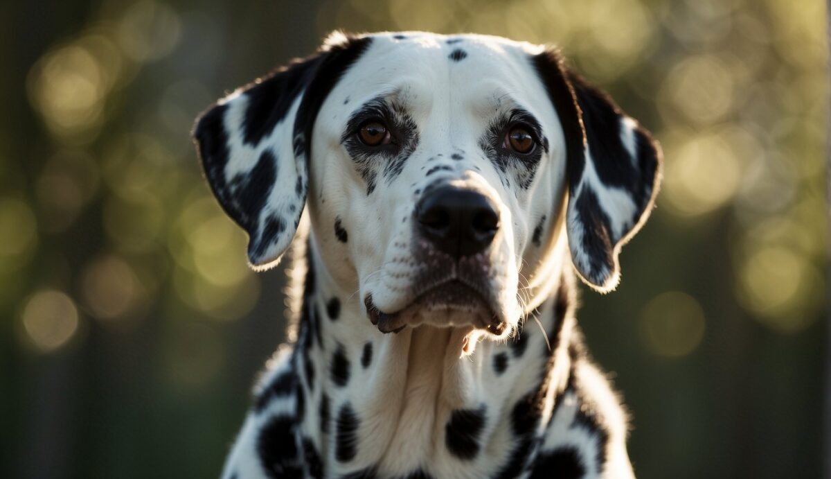 A Dalmatian's chest expands as it breathes, showcasing the intricate network of lungs and airways. The diaphragm contracts and relaxes, drawing in and expelling air with each breath