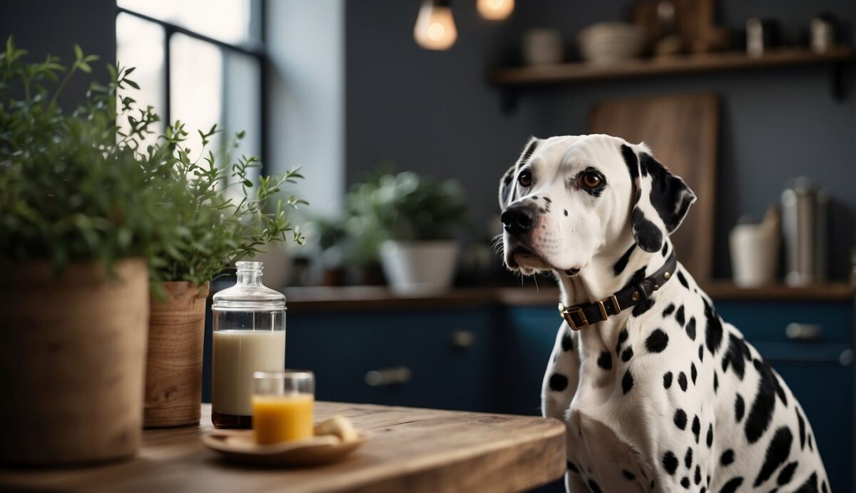 A Dalmatian owner educates themselves on urinary tract health, preventing and treating infections and stones, while responsibly caring for their pet